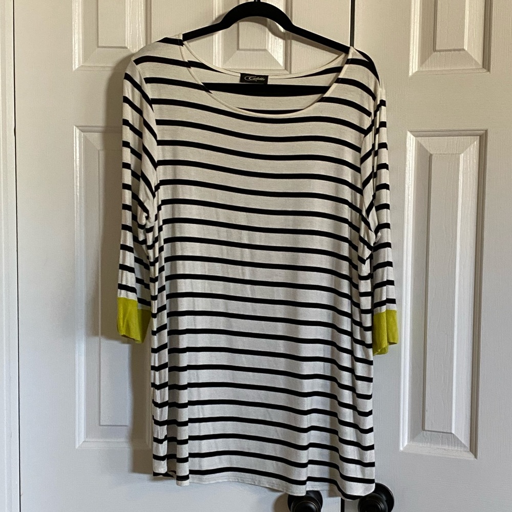 Ladies strips blouse